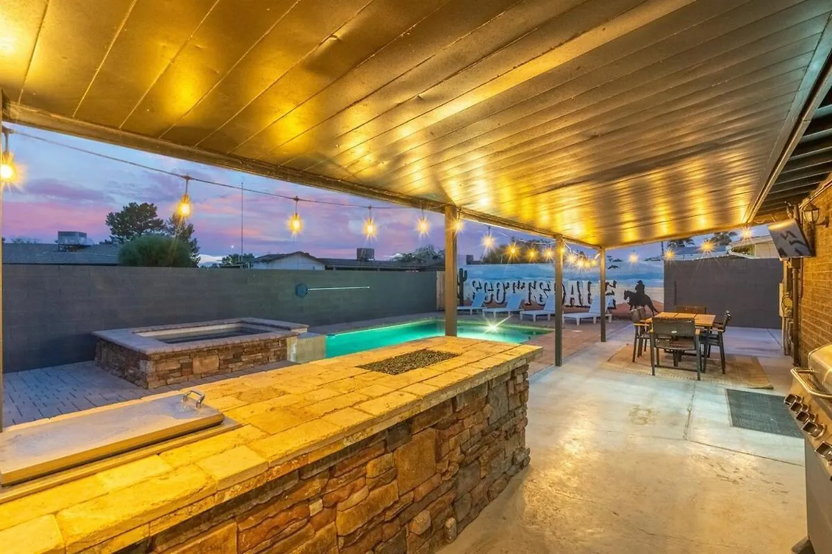 Heated Pool, Spa, Modern 3B Oasis, Scottsdale Tempe